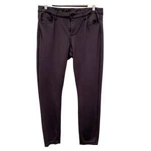 KUT from the Kloth Mia Toothpick Skinny Stretch Ankle Pants, Dark Grey Size 10